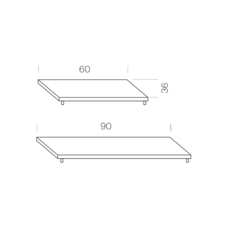 Mobles 114 - TRIA 36 steel cabinet top cover - Accessories 