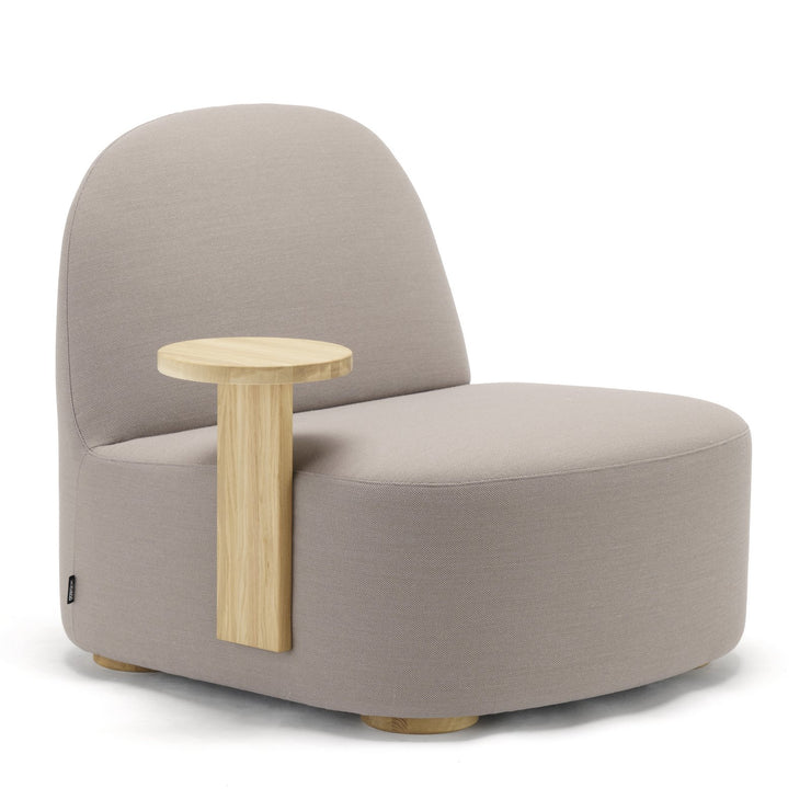Karimoku New Standard - POLAR Lounge Chair with Side Table Right - Armchair 