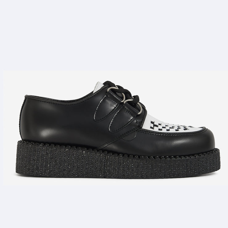 Underground - ORIGINAL WULFRUN CREEPER- BLACK & WHITE LEATHER - SINGLE SOLE - Accessories 