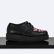 Underground - ORIGINAL WULFRUN CREEPER – BLACK LEATHER & UNION JACK PRINT – SINGLE SOLE – MADE IN THE U.K. - Accessories 