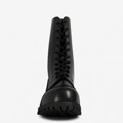 Underground - COMMANDO - 10 EYELET STEEL CAP BOOT - BLACK LEATHER - SINGLE SOLE - Accessories 