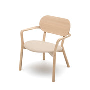 Karimoku New Standard - CASTOR LOW CHAIR PAD oak - Armchair 