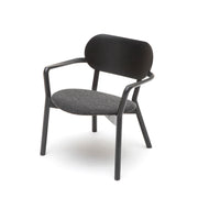 Karimoku New Standard - CASTOR LOW CHAIR PAD black - Armchair 