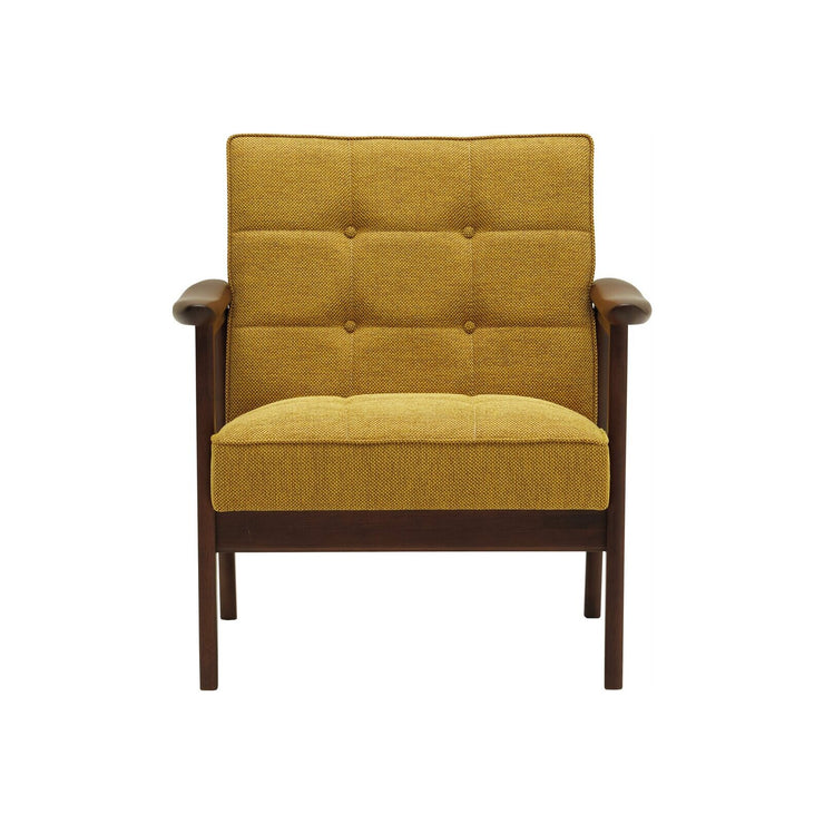 Karimoku60 - k chair one seater mustard yellow - Armchair 