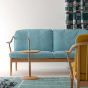 Nissin - White Wood Sofa 3P - Sofa 