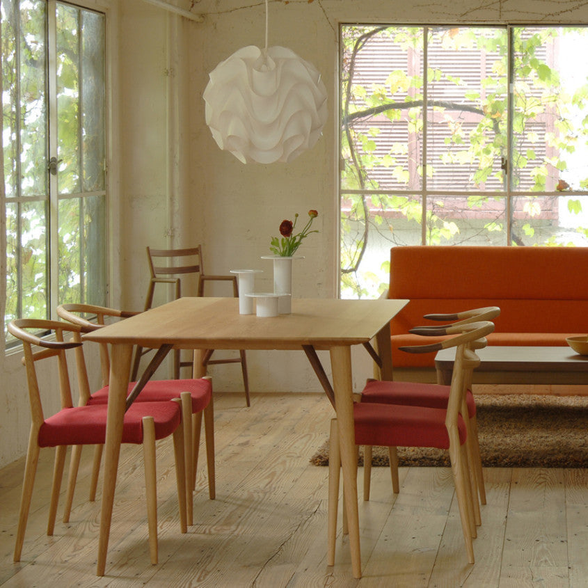 Nissin - White Wood Table - Dining Table 