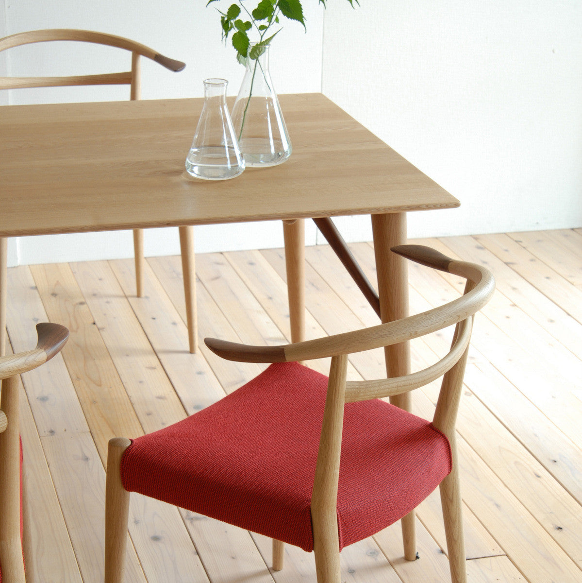 Nissin - White Wood Table - Dining Table 