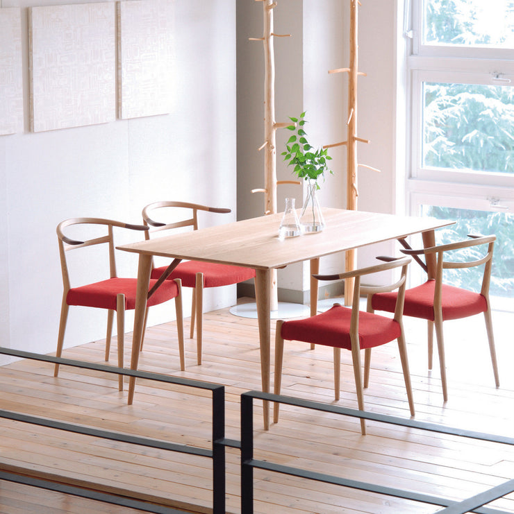 Nissin - White Wood Table - Dining Table 