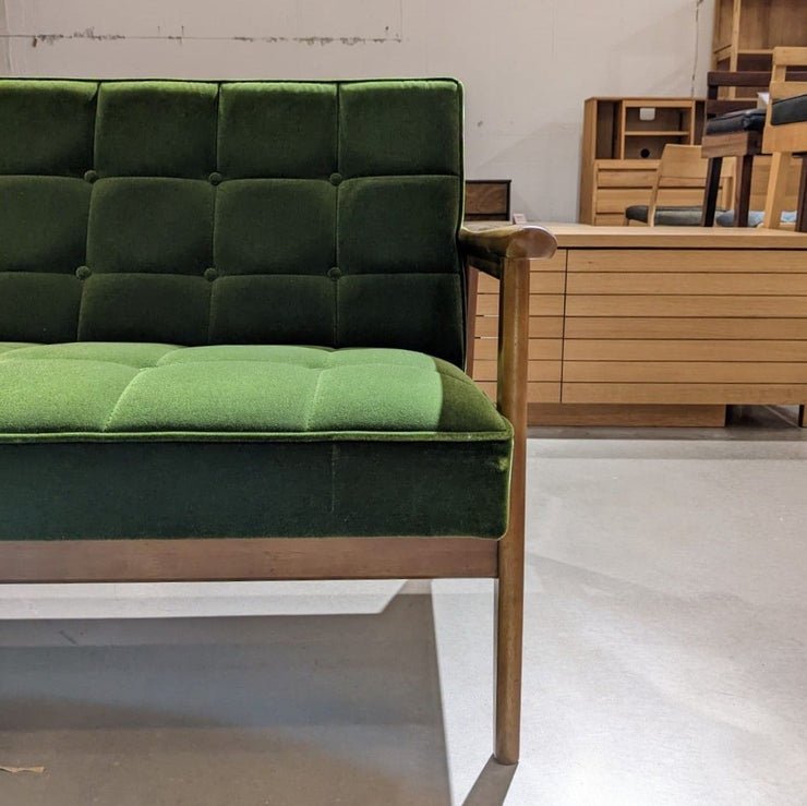 OUT OF STOCK - SECOND LIFE | k chair two seater moquette green - Sofa 