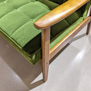 OUT OF STOCK - SECOND LIFE | k chair two seater moquette green - Sofa 