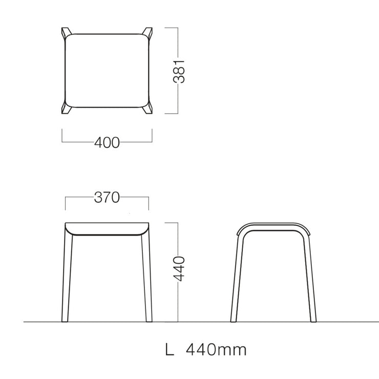 Takumi Kohgei - Tapered Stool Low - Stool 